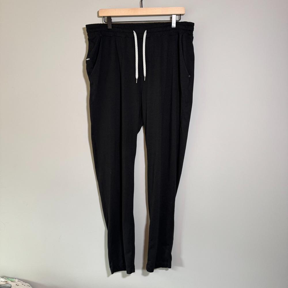 Vuori Men's Ponto Performance Pant XXL Black Heather DreamKnit Athleisure